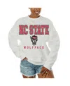 Gameday Couture Women's White Nc State Wolfpack Freestyle Fleece Pullover Sweatshirt In White