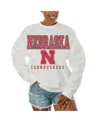 Gameday Couture Women's White Nebraska Huskers Freestyle Fleece Pullover Sweatshirt In White