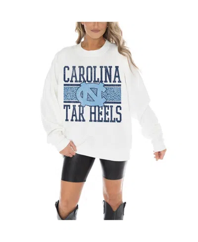 Gameday Couture Women's White Coastal Carolina Chanticleers Fair Catch Pullover Sweatshirt