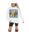 Gameday Couture Women's White Notre Dame Fighting Irish Fair Catch Pullover Sweatshirt In White