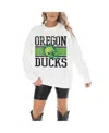 Gameday Couture Women's White Oregon Ducks Fair Catch Pullover Sweatshirt In White