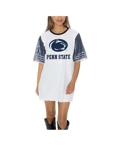 Gameday Couture Women's White Penn State Nittany Lions Full Sequin Jersey Dress