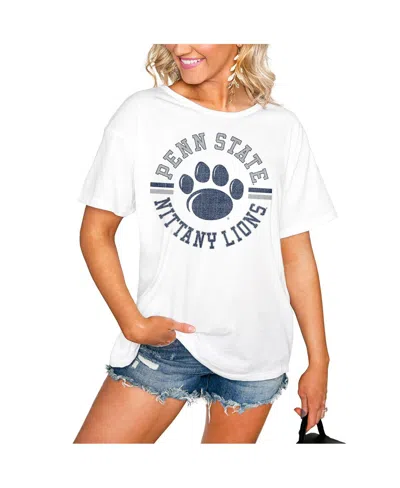Gameday Couture Women's White Penn State Nittany Lions Vintage Days Easy T-shirt