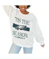 Gameday Couture Women's White Philadelphia Eagles Take A Holiday Pullover Sweatshirt In White