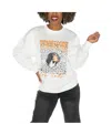 Gameday Couture Women's White Michigan State Spartans Drop Shoulder Fleece Drop Pullover Sweatshirt In White