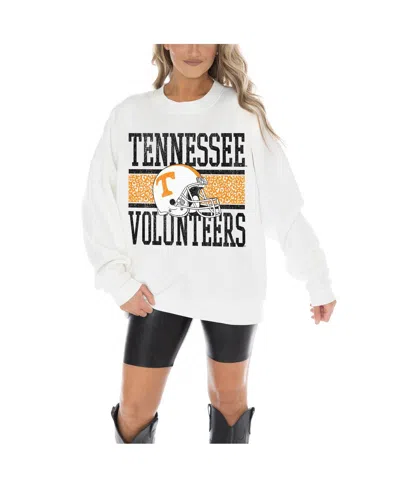 Gameday Couture Women's White Tennessee Volunteers Fair Catch Pullover Sweatshirt