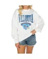 Gameday Couture Women's White West Virginia Mountaineers Good Vibes Premium Fleece Drop Shoulder Pullover Sweatshirt In White