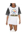 Gameday Couture Women's White/black Pittsburgh Steelers Bling It Full Sequin Jersey Dress In Multi
