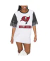 Gameday Couture Women's White/black Tampa Bay Buccaneers Bling It Full Sequin Jersey Dress In Black,white