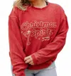 Gameday Social Christmas Spirits Sweatshirt In Red In Neutral