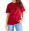 Gameday Social Oklahoma Sooners Hansen Brush Comfort Tee In Red In Red
