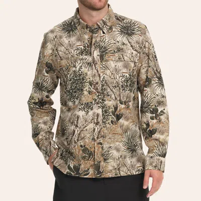 Gameguard Men's Explorer Camo Print Long Sleeve Fishing Shirt In Green