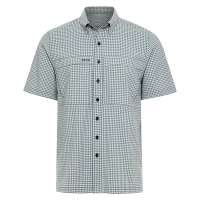 Gameguard Men's Tek Check Short Sleeve Shirt In Oceanic In Multi