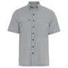 Gameguard Men's Tek Check Short Sleeve Shirt In White In White