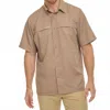 Gameguard Original Microfiber Short Sleeve Shirt In Bark In Brown