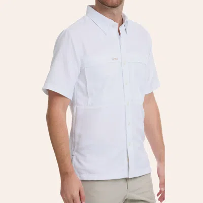 Gameguard Outdoors Men's White Microfiber Fishing Shirt