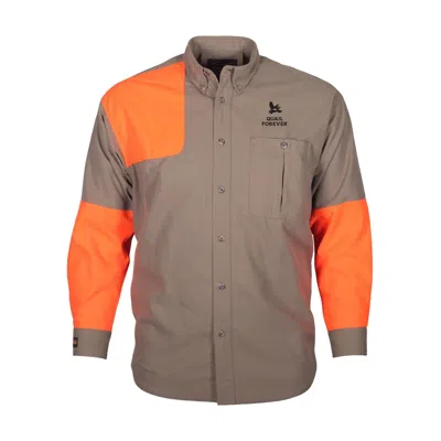 Gamehide Men's  Quail Forever Upland Shooting Shirt In Brown