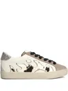 Gamin Flame-detail Glitter-embellished Sneakers In Neutral