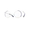 Gamine Eyeglasses East Village Evg.2dbu.w-c In White/dark Blue