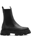 Ganni Leather Ankle Boots Boots And Ankle Boots Black In Black
