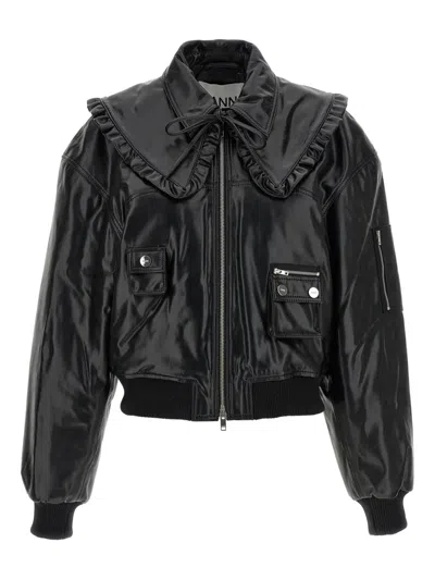 Ganni 7093 Future Bomber Jacket In Multi