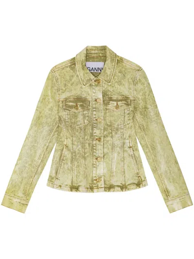 GANNI ACID-WASH DENIM JACKET