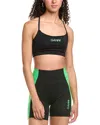 Ganni Logo-print Active Strap Top In Black