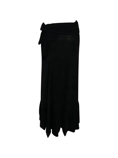 Pre-owned Ganni Addison Skirt In Black