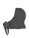 Ganni Cuffia In Misto Alpaca Stretch Grigio Donna In Gray