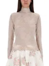Ganni Alpaca Blend Sweater In White