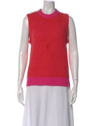 Pre-owned Ganni Alpaca Crew Neck Sweater In Multi