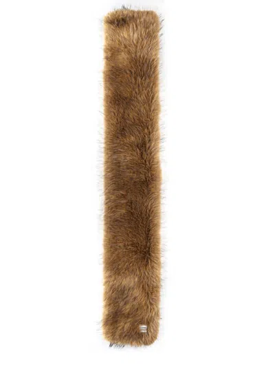Ganni Alternative Fur Scarf In Multi