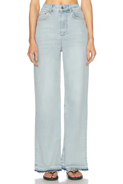 Ganni Andi Tinted Denim Jeans In Blue