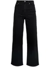 Ganni Stretch Denim Andi Jeans In Italian In Black