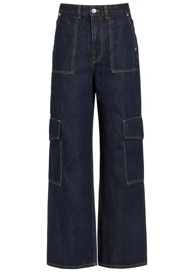 Ganni Angi Straight-leg Jeans In Blue