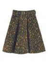 Ganni Animal-print Midi Skirt In Animal Print