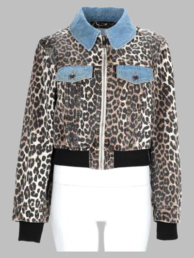 Ganni Animal Print Organic Cotton Jacket