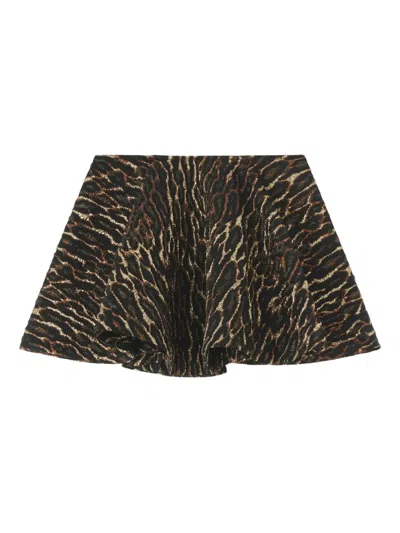 Ganni Animal-print Skirt In Animal Print