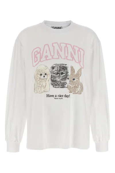 GANNI GANNI 'ANIMAL PRINT' T-SHIRT