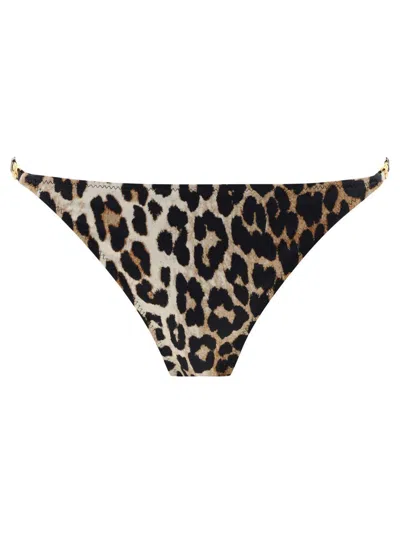 Ganni Animalier Bikini Bottom