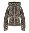 Ganni Leopard-print Hoodie In Brown