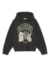 Ganni Hoodie With Logo Print
