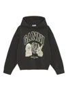 Ganni Hoodie With Logo Print
