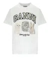 Ganni Relaxed Fit T-shirt In White