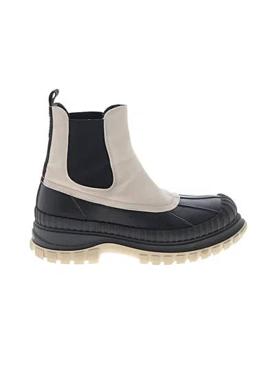 Pre-owned Ganni Ankle Boots In Tan