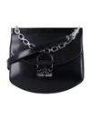 Ganni Black Small Box Chain Apo-g Bag