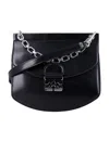 Ganni Black Small Box Chain Apo-g Bag
