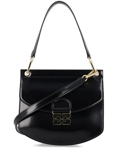 Ganni Apo-g Handbags In Black