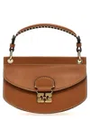 Ganni Apo-g Mini Hand Bags In Brown