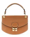 Ganni Apo-g Mini Handbag In Brown